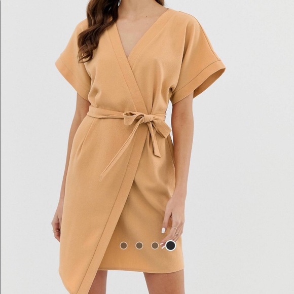 ASOS Crepe Wrap Dress - Picture 2 of 7
